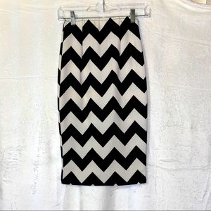 Chevron Pencil Skirt